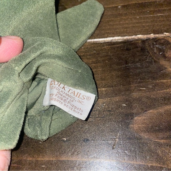 Vintage Folkmanis Grasshopper Puppet Folktails Glove Full Body Green 13" long - Picture 4 of 7